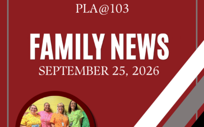 Family Newsletter week of September 25